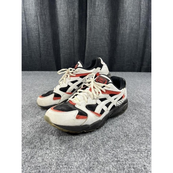 Asics Other - ASICS GEL Diablo Shoes Mens 11 White Black Red Leather Running Sneakers 1191A199